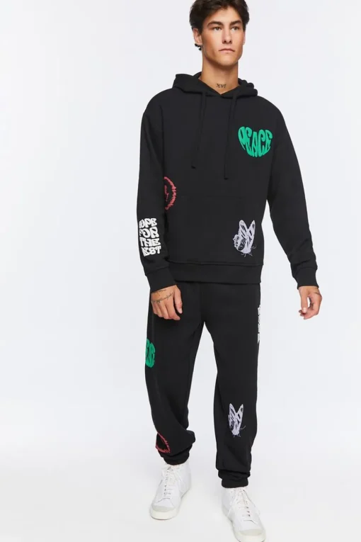 Hope For The Best Graphic Joggers