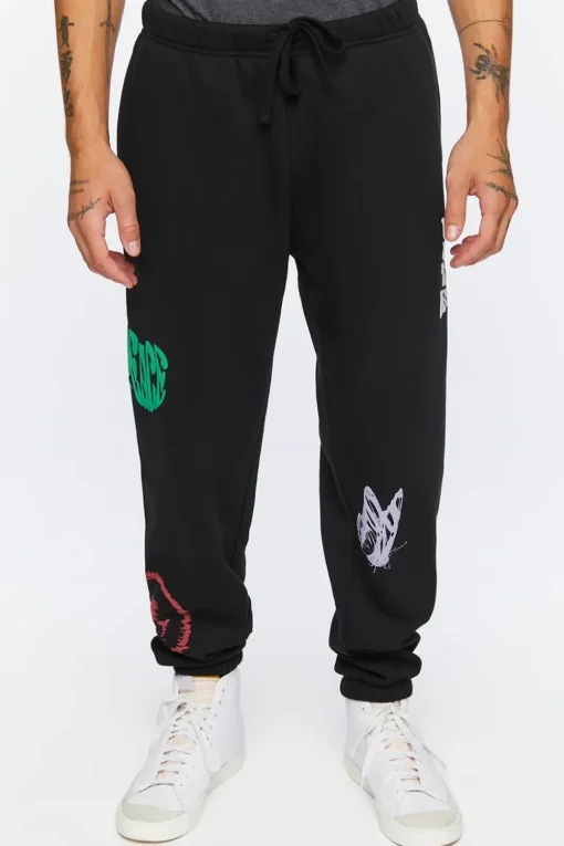Hope For The Best Graphic Joggers