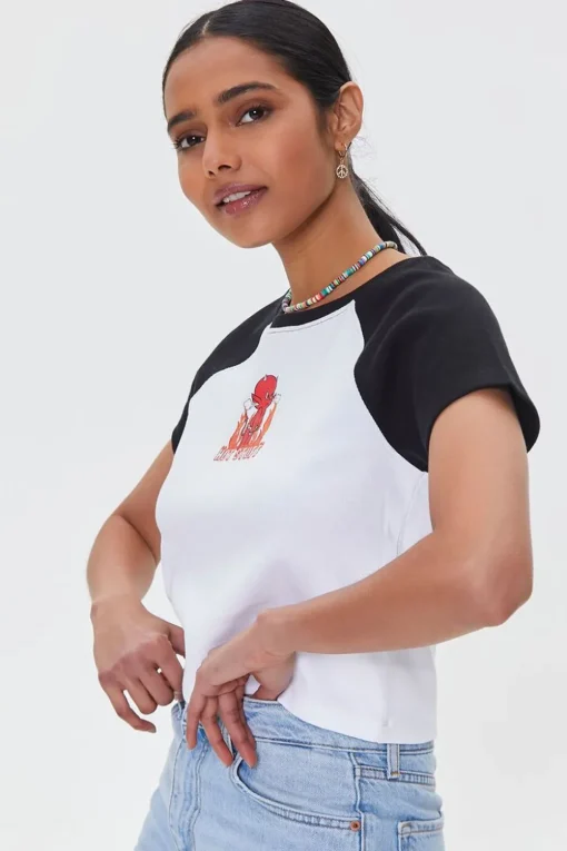 Hot Stuff Graphic Baseball Tee