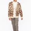 Houndstooth Straight-Leg Trousers