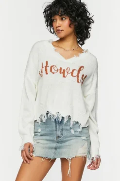 Howdy Graphic Sharkbite Sweater