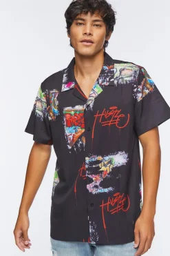 Hustle Graffiti Graphic Shirt