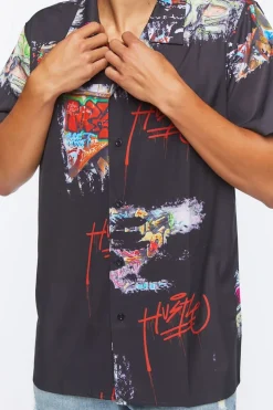 Hustle Graffiti Graphic Shirt