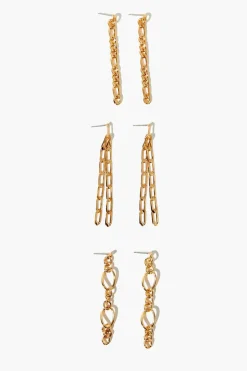 Interlinked Drop Earring Set