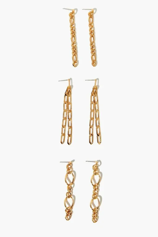 Interlinked Drop Earring Set