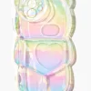 Iridescent Bubble Bear Case For Iphone 12