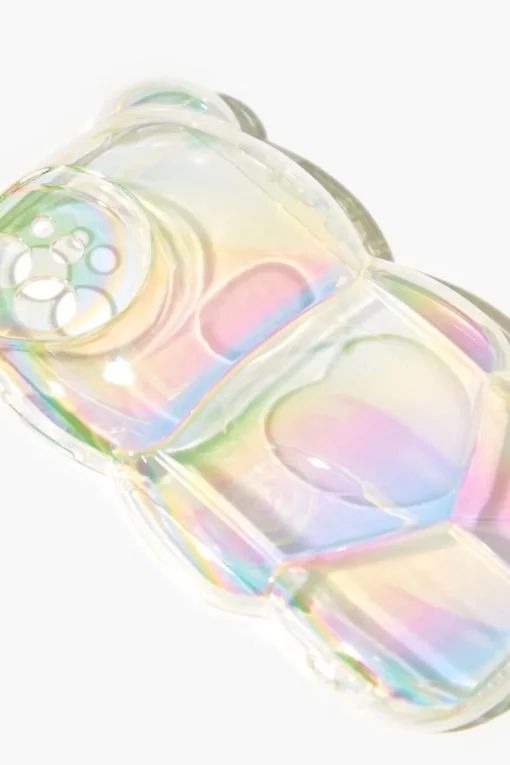 Iridescent Bubble Bear Case For Iphone 12