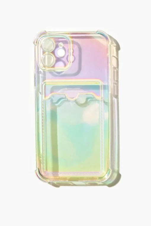 Iridescent Cardholder Case For Iphone 12