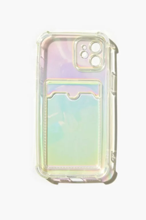 Iridescent Cardholder Case For Iphone 12