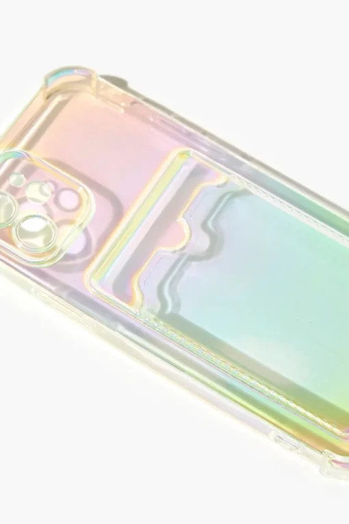 Iridescent Cardholder Case For Iphone 12