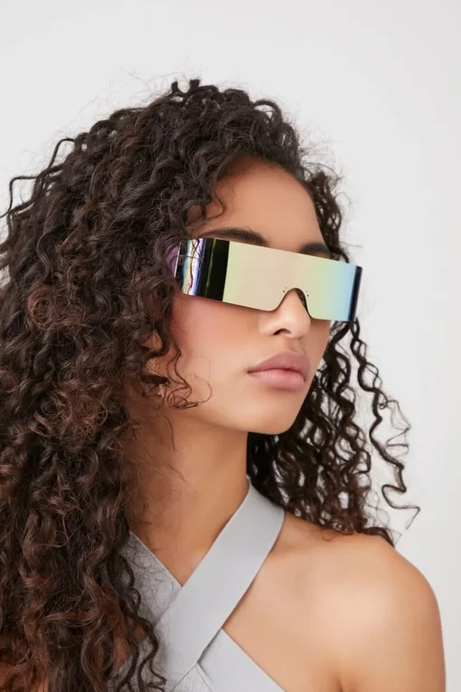 Iridescent Shield Sunglasses