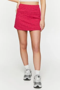 Jacquard A-Line Mini Skirt