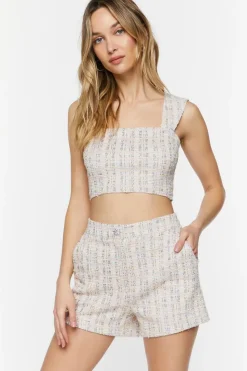 Jacquard Crop Top & Shorts Set