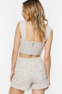Jacquard Crop Top & Shorts Set