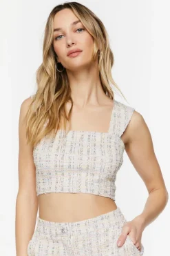 Jacquard Crop Top & Shorts Set