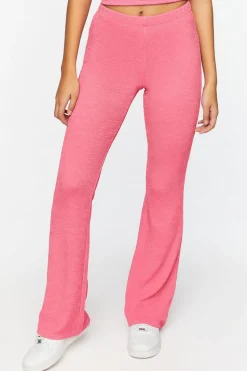 Jacquard Mid-Rise Flare Pants