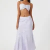 Jacquard Satin Maxi Skirt