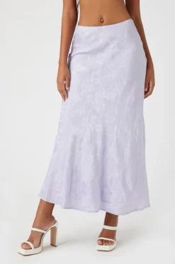 Jacquard Satin Maxi Skirt