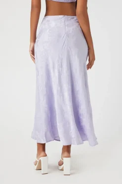 Jacquard Satin Maxi Skirt
