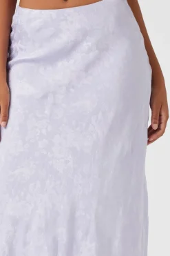 Jacquard Satin Maxi Skirt
