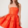 Jacquard Strapless Mini Dress