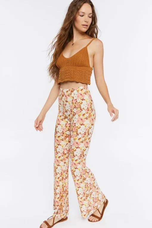 Jordyn Floral Print Flare Pants