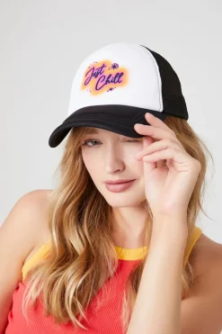Just Chill Graphic Trucker Cap