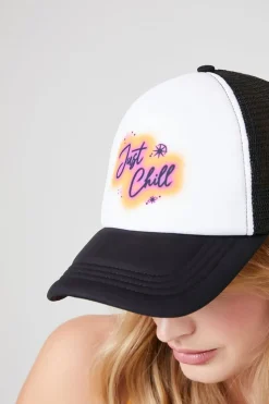 Just Chill Graphic Trucker Cap
