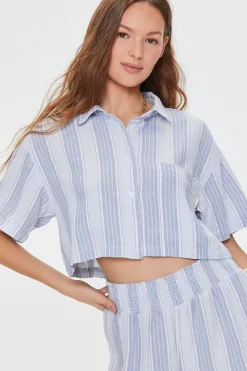 Kendall + Kylie Linen-Blend Shirt