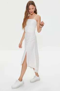 Kendall + Kylie Linen-Blend Skirt
