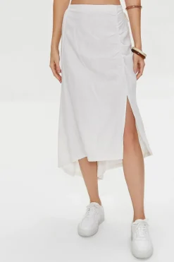 Kendall + Kylie Linen-Blend Skirt