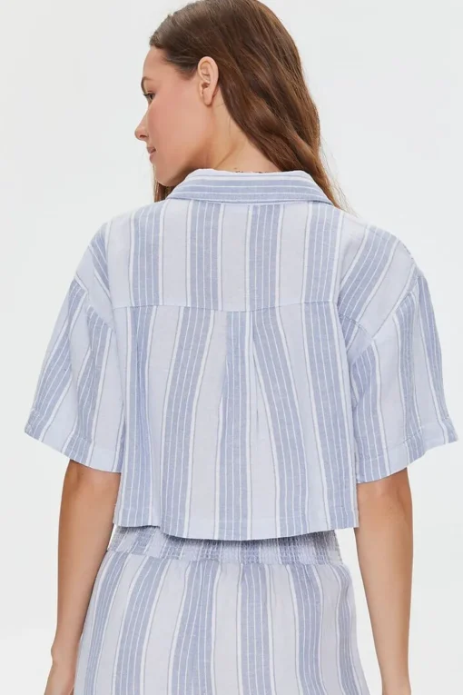 Kendall + Kylie Linen-Blend Shirt