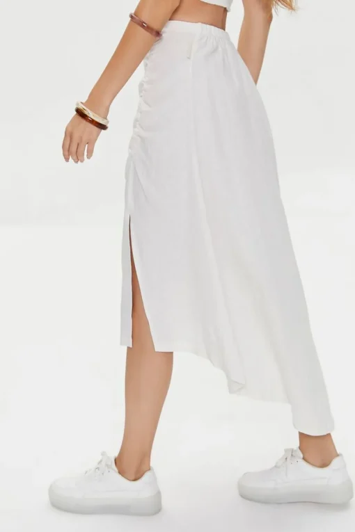 Kendall + Kylie Linen-Blend Skirt