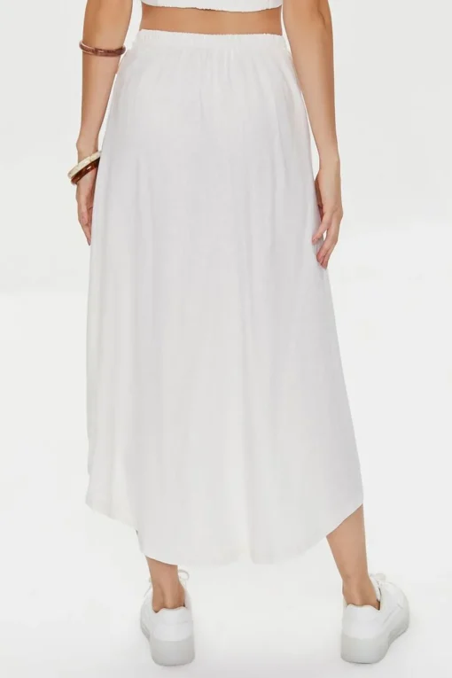 Kendall + Kylie Linen-Blend Skirt