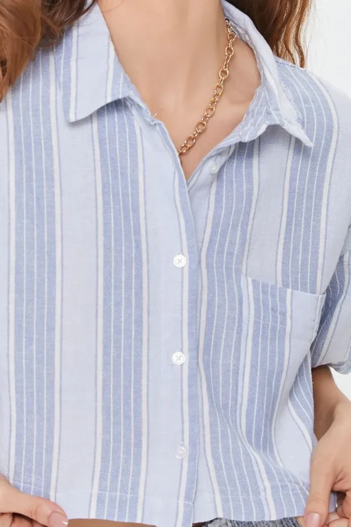 Kendall + Kylie Linen-Blend Shirt