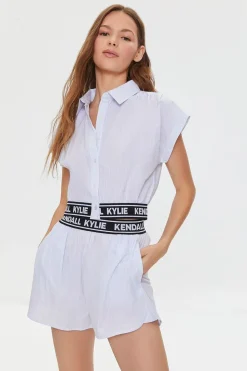 Kendall + Kylie Pinstriped Shorts