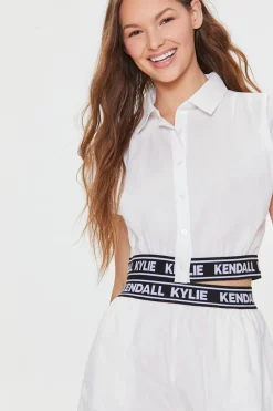 Kendall + Kylie Poplin Shirt