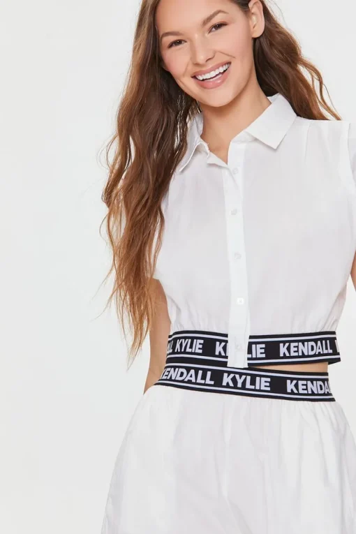 Kendall + Kylie Poplin Shirt