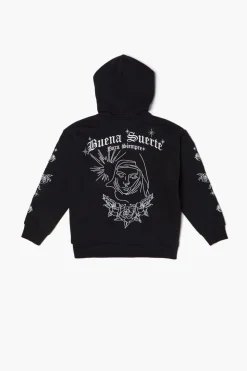 Kids Buena Suerte Graphic Hoodie (Girls + Boys)