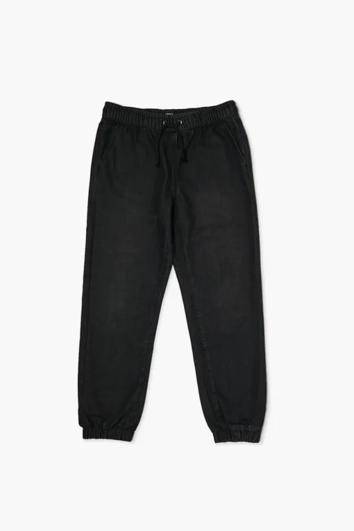Kids Denim Drawstring Joggers (Girls + Boys)