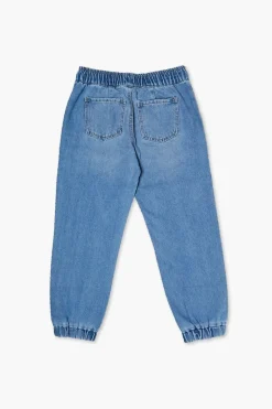 Kids Denim Drawstring Joggers (Girls + Boys)