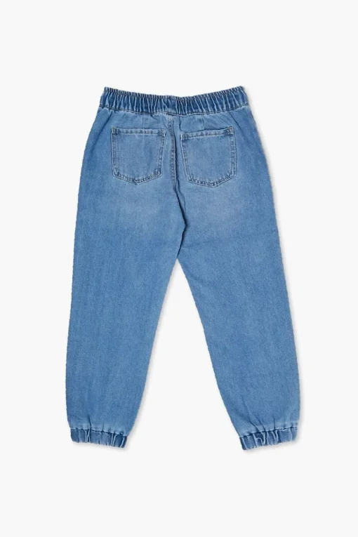 Kids Denim Drawstring Joggers (Girls + Boys)