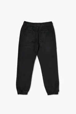 Kids Denim Drawstring Joggers (Girls + Boys)