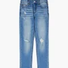 Kids Distressed Slim-Fit Jeans (Girls + Boys)