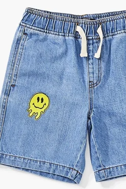 Kids Happy Face Denim Shorts (Girls + Boys)