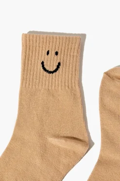 Kids Happy Face Graphic Crew Socks (Girls + Boys)