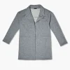 Kids Heathered Open-Front Jacket (Girls + Boys)