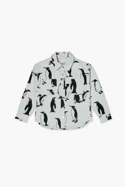 Kids Penguin Print Shirt (Girls + Boys)