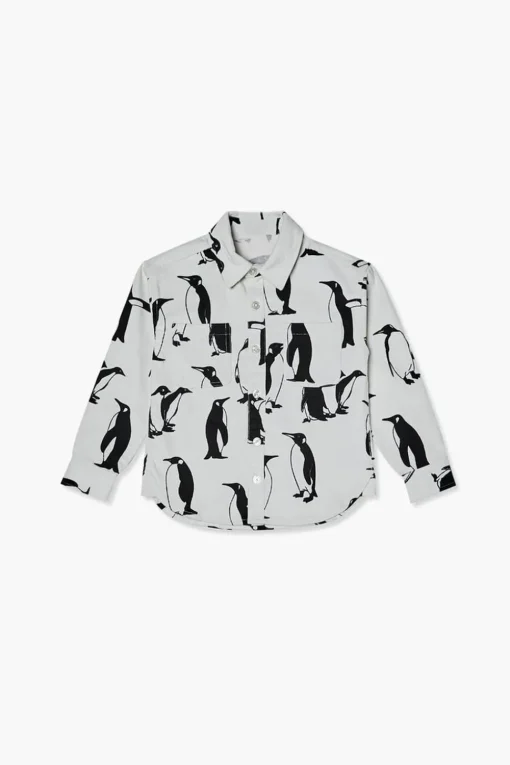 Kids Penguin Print Shirt (Girls + Boys)