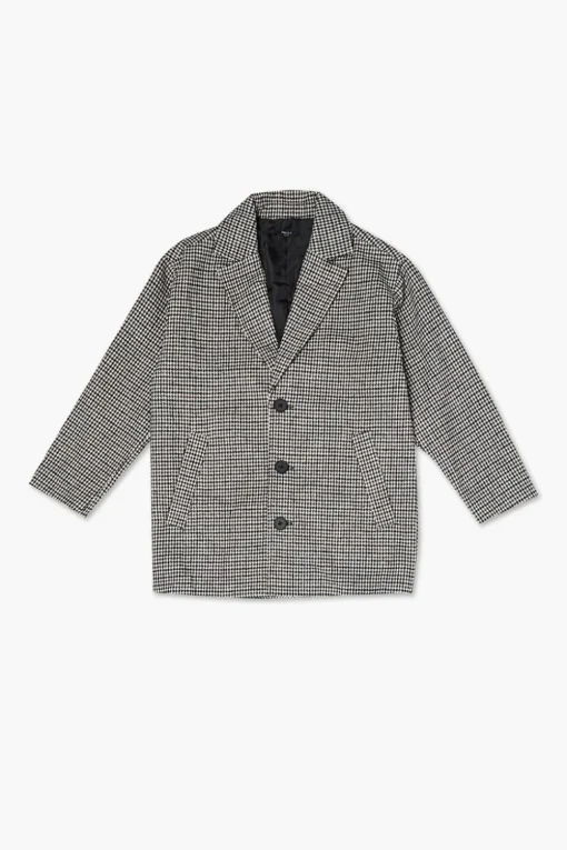 Kids Plaid Notched Blazer (Girls + Boys)